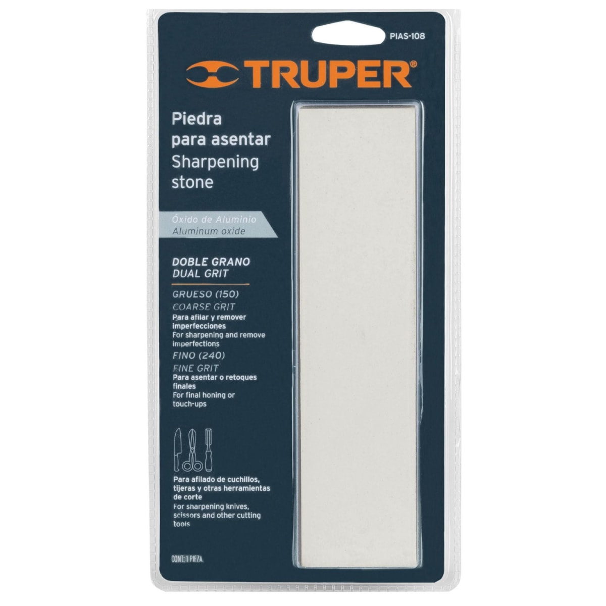 Afilador de cuchillo tijera Piedra de asentar- TRUPER4