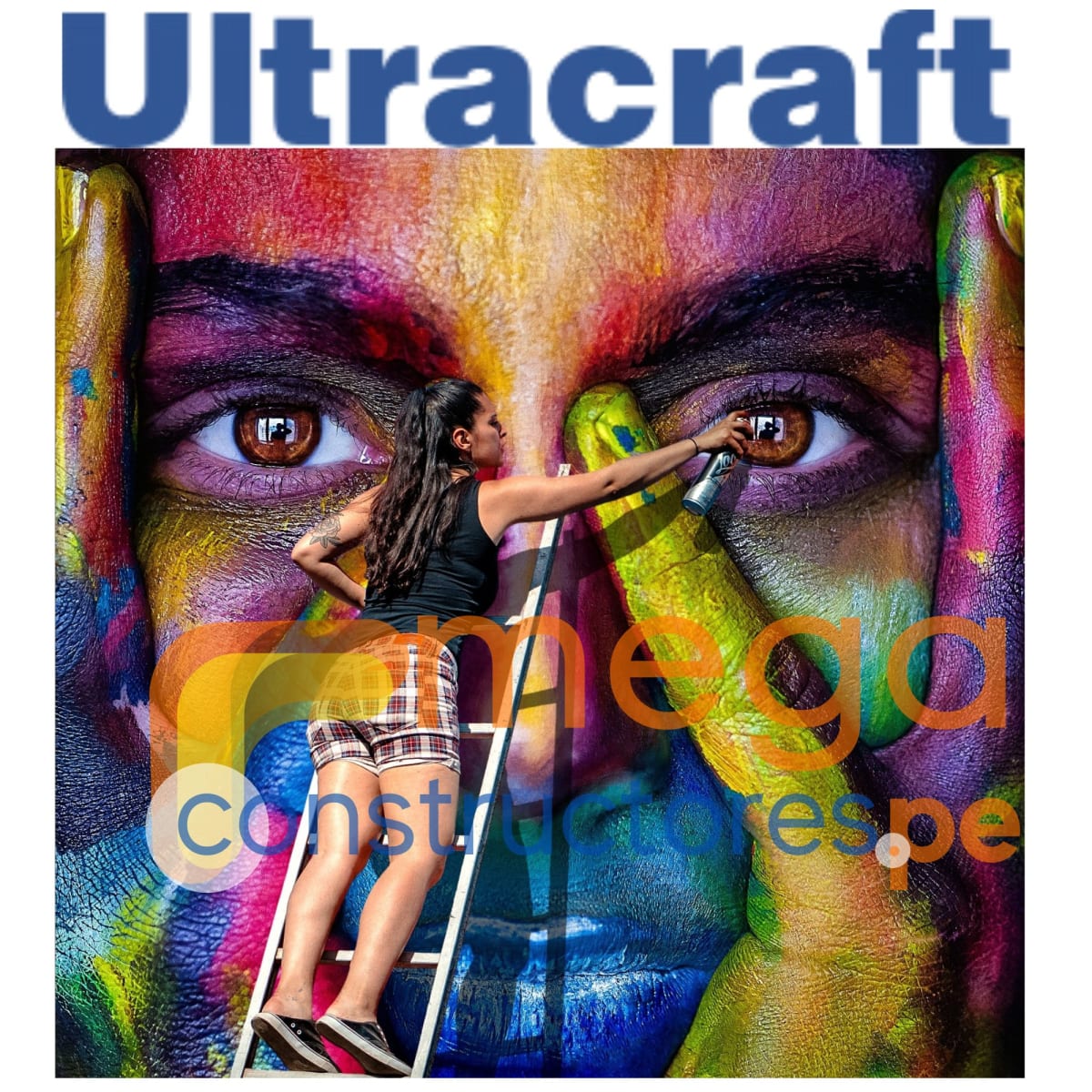 Pintura spray color ORO metálico ultracaft TRUPER4