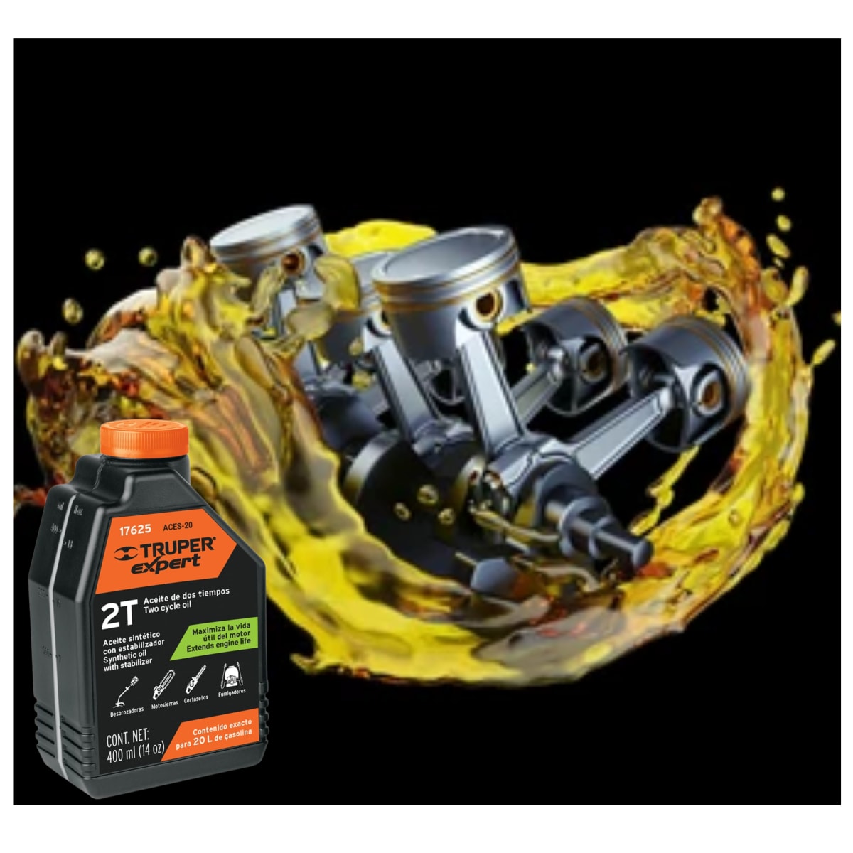 Aceite 2 tiempos para motores - TRUPER4