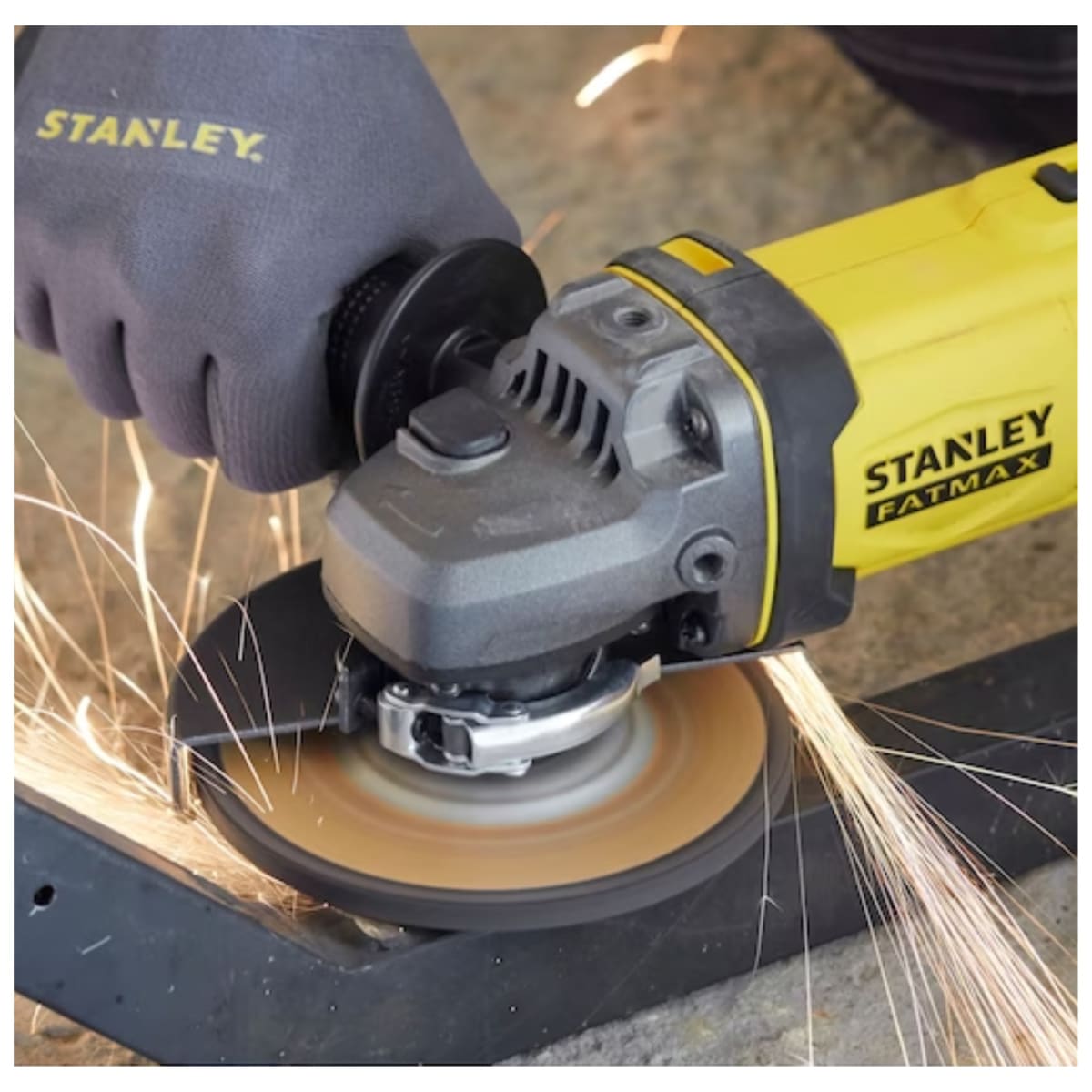 Amoladora esmeriladora angular inalámbrica 20V + 2 baterias 4A Stanley3