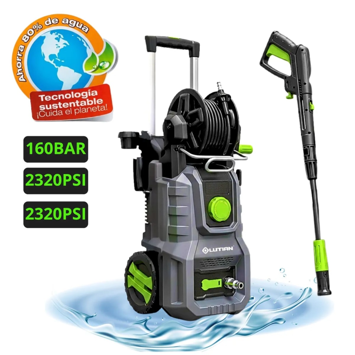 HIDROLAVADORA ALTA PRESION 2320PSI 2000W LUTIAN4