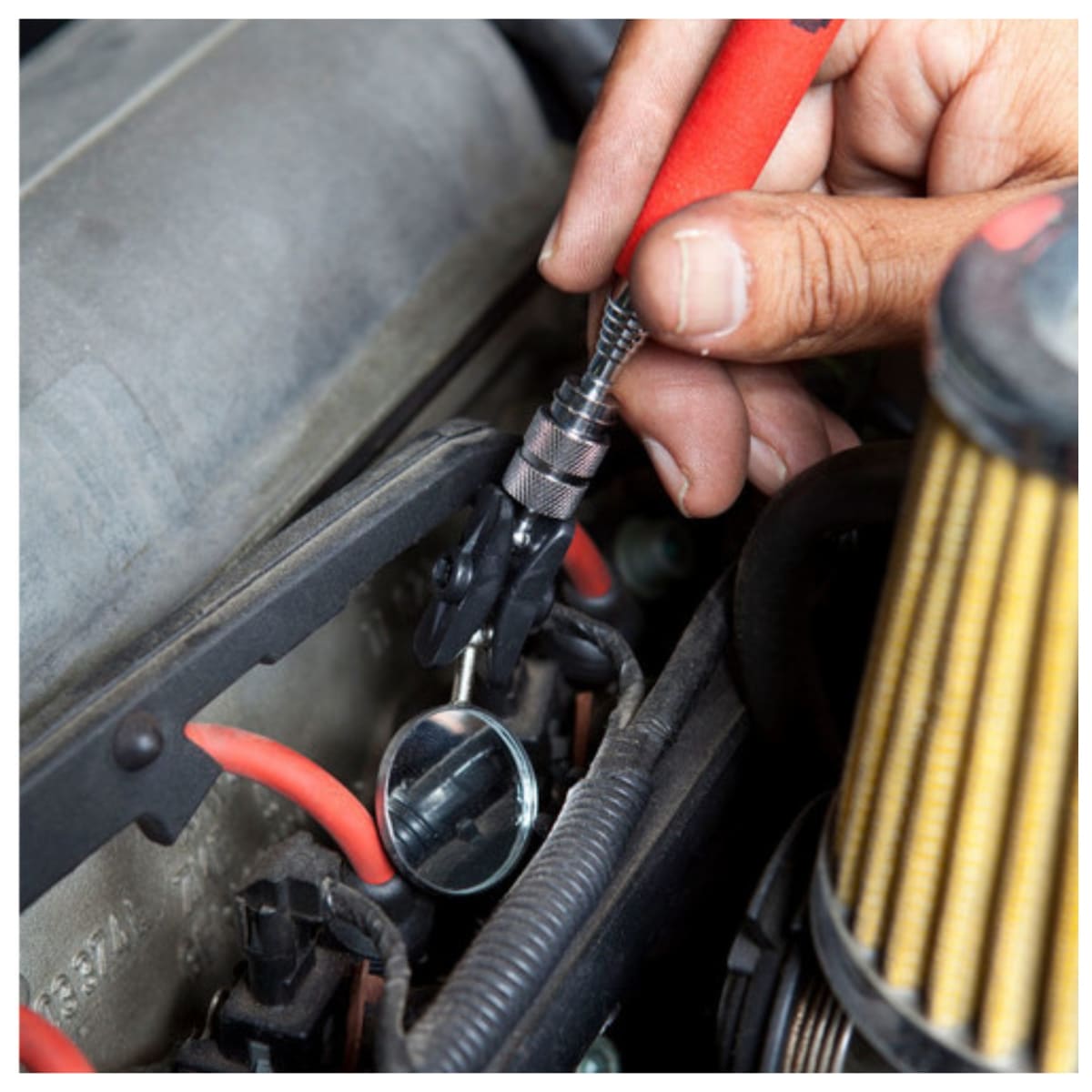 Espejo de inspección telescópico espejo redondo stanley4