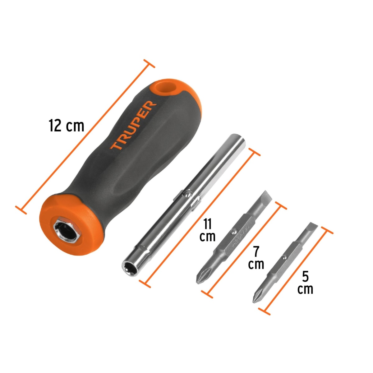 DESARMADOR PUNTAS INTERCAMBIABLES 6 EN 1 TRUPER4