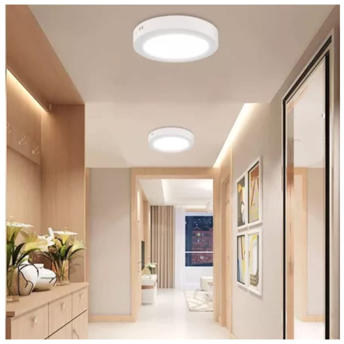 PANEL LED REDONDO LUZ BLANCO 18W FSL PACK 3 UNIDADES4