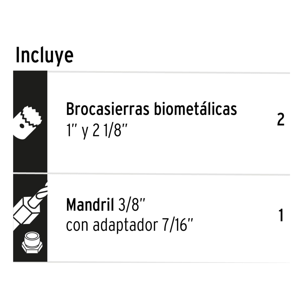 Juego brocas sierra para instalar cerraduras 3 piezas Truper4