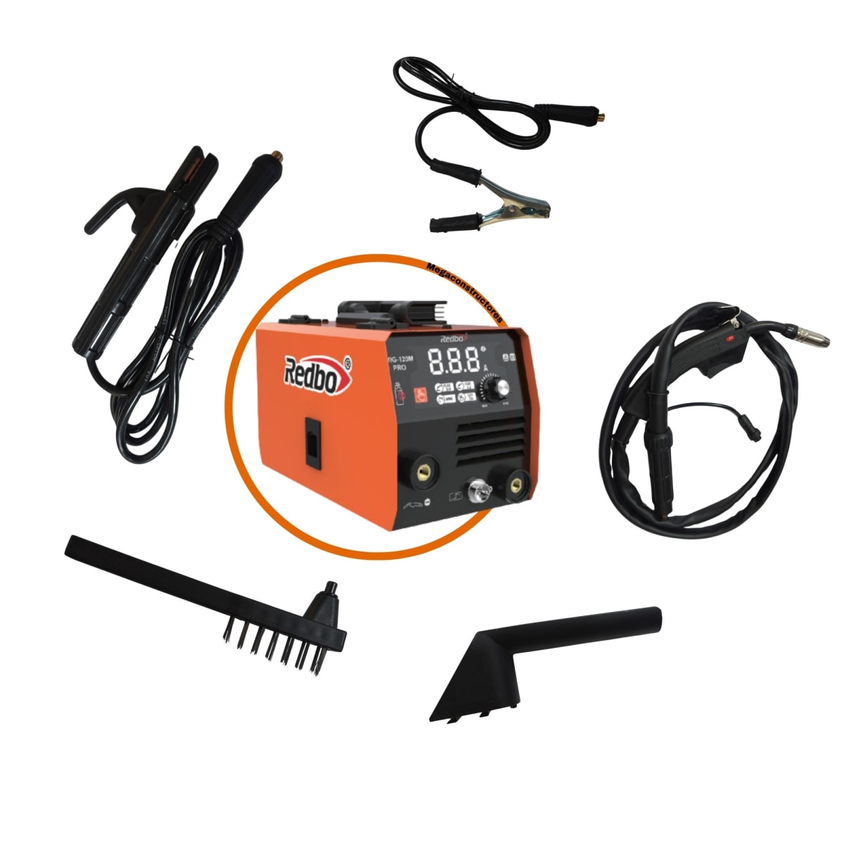 SOLDADORA REDBO MIG-120M PRO + Amoladora industrial 1100W REDBO4