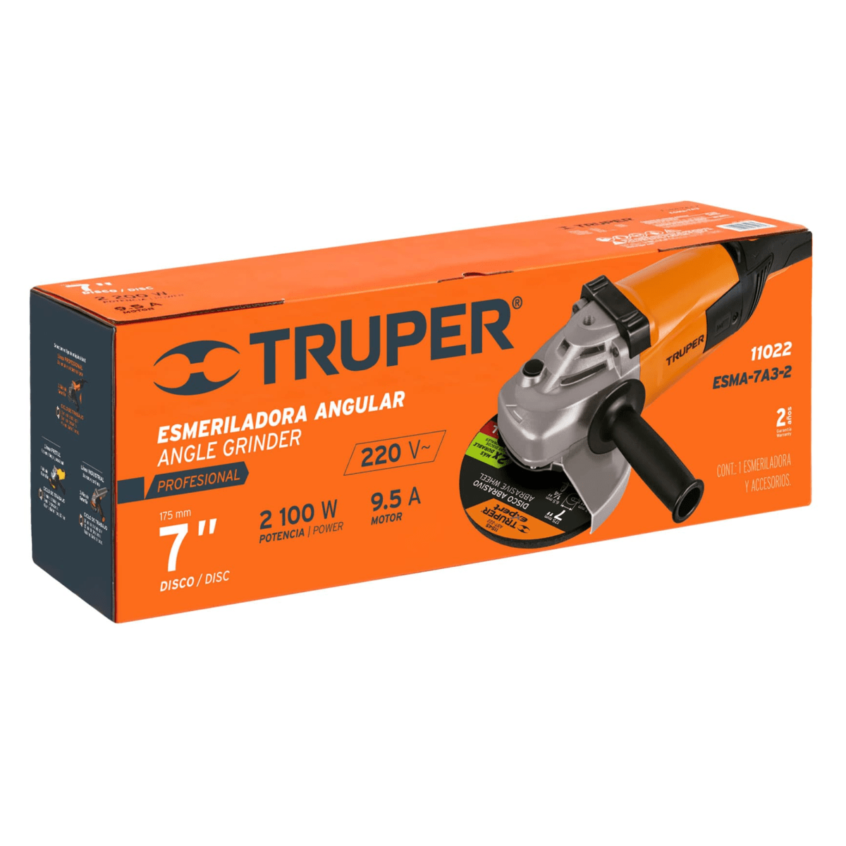 Amoladora Esmeriladora Angular profesional 7