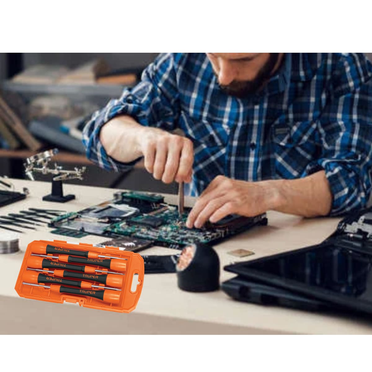 Juego de desarmadores precisión, desarmadores joyero 6 piezas, Truper4