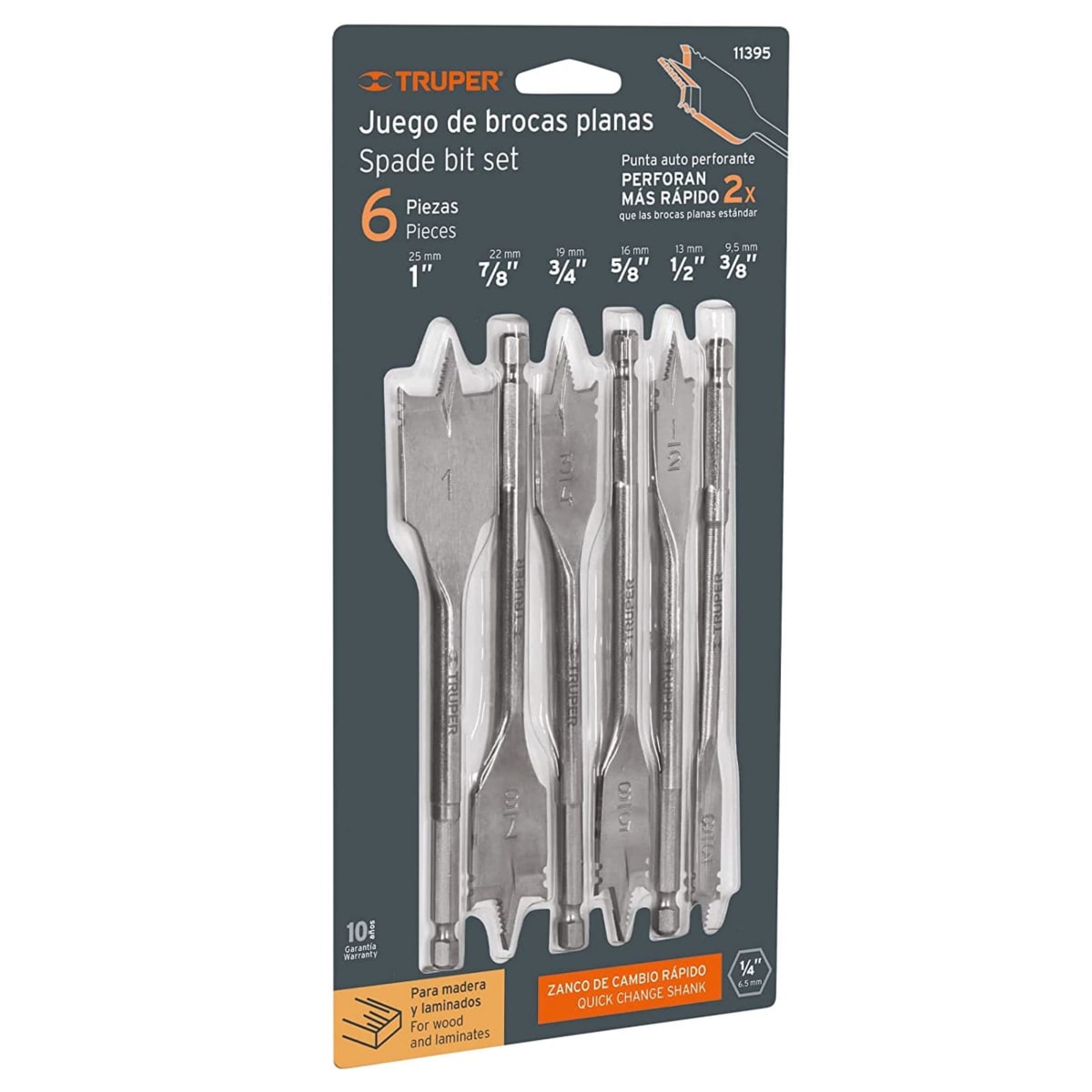 Juego de brocas para madera paleta 6 piezas truper4