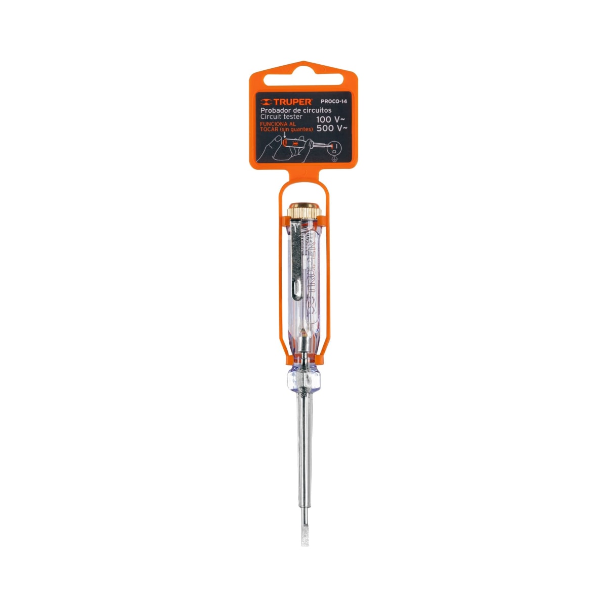 PROBADOR DE CORRIENTE ALTERNA 14CM TRUPER4