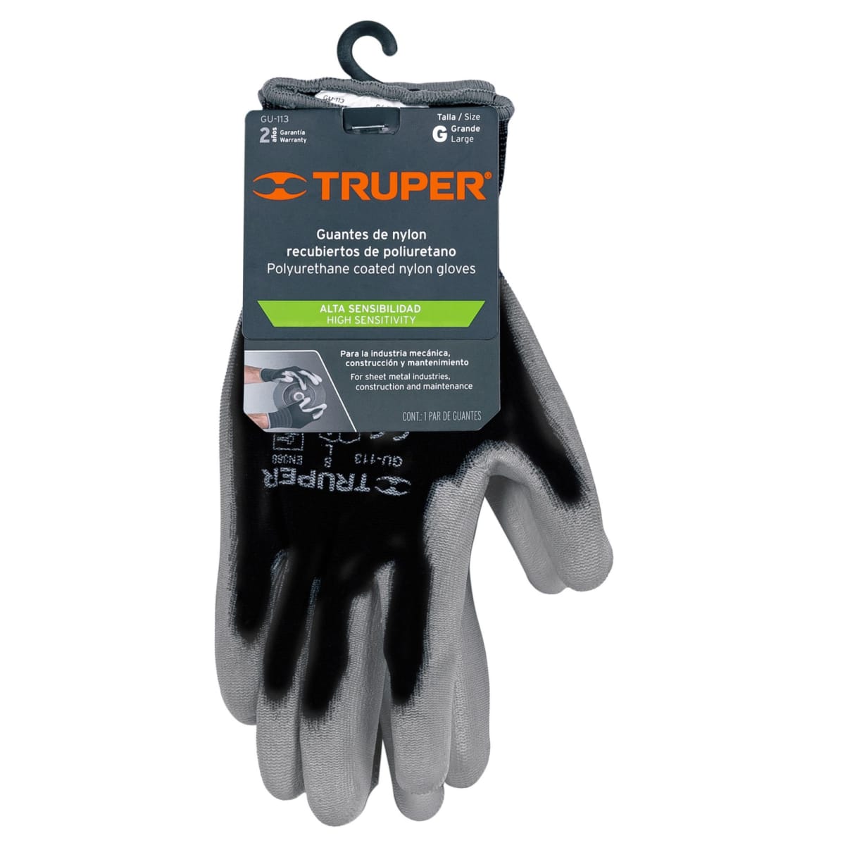 Guantes de nylon puliuretano talla M  - Truper4