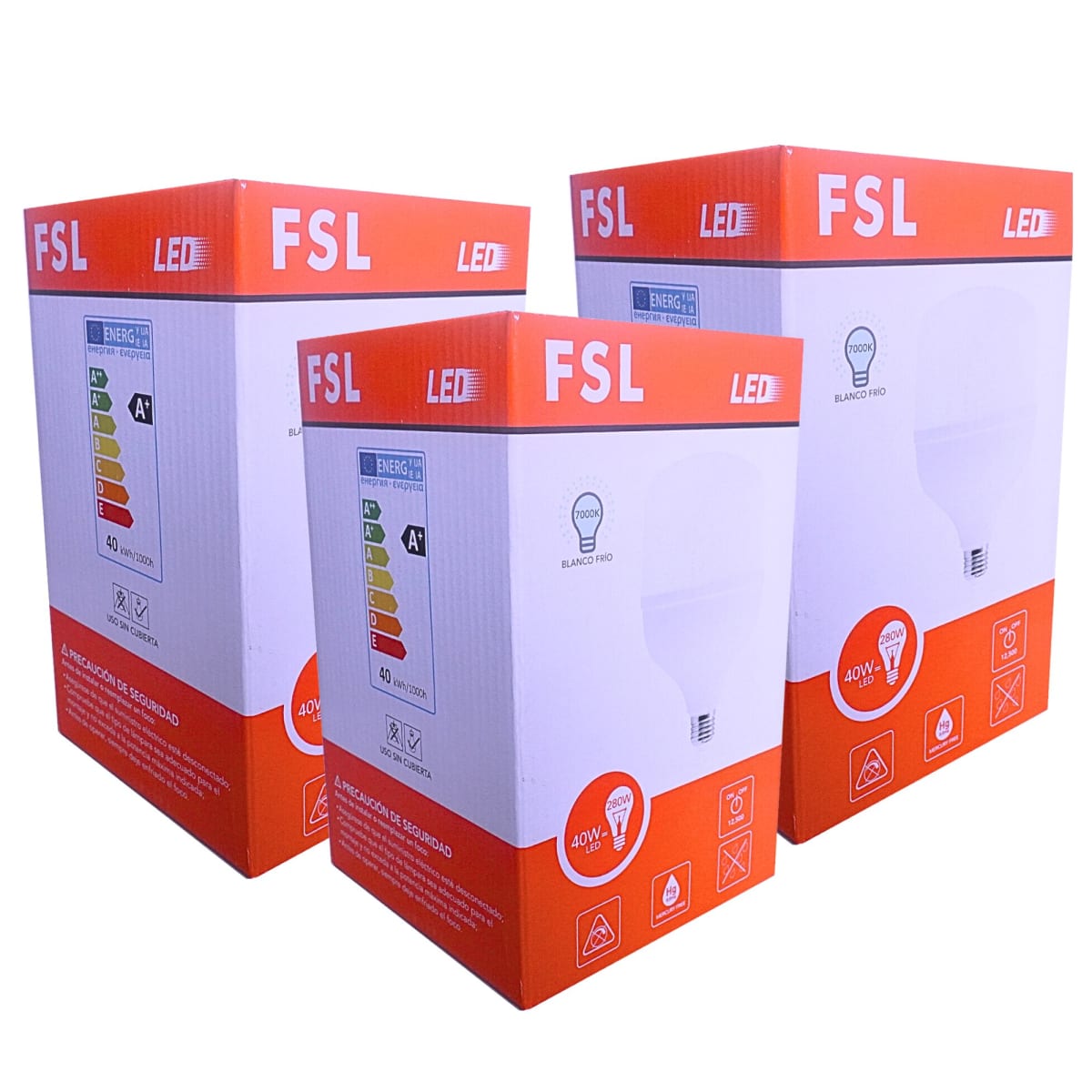 Foco led 50W POTENCIA luz blanco foco FSL PACK 3 UNIDADES4