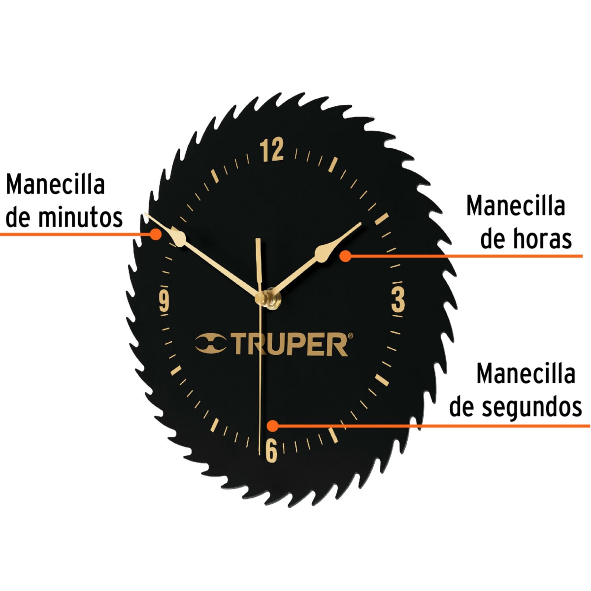 Reloj de pared analógico TRUPER3