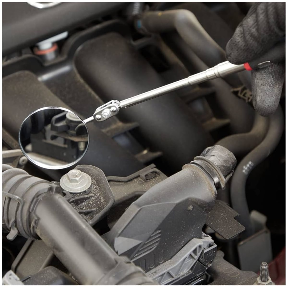 Espejo de inspección telescópico espejo redondo stanley5