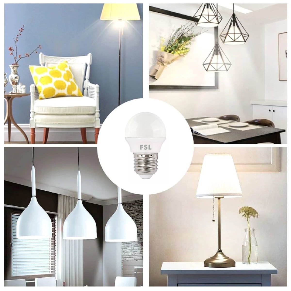 Foco led 3W luz blanco mini foco FSL pack 3 unidades5