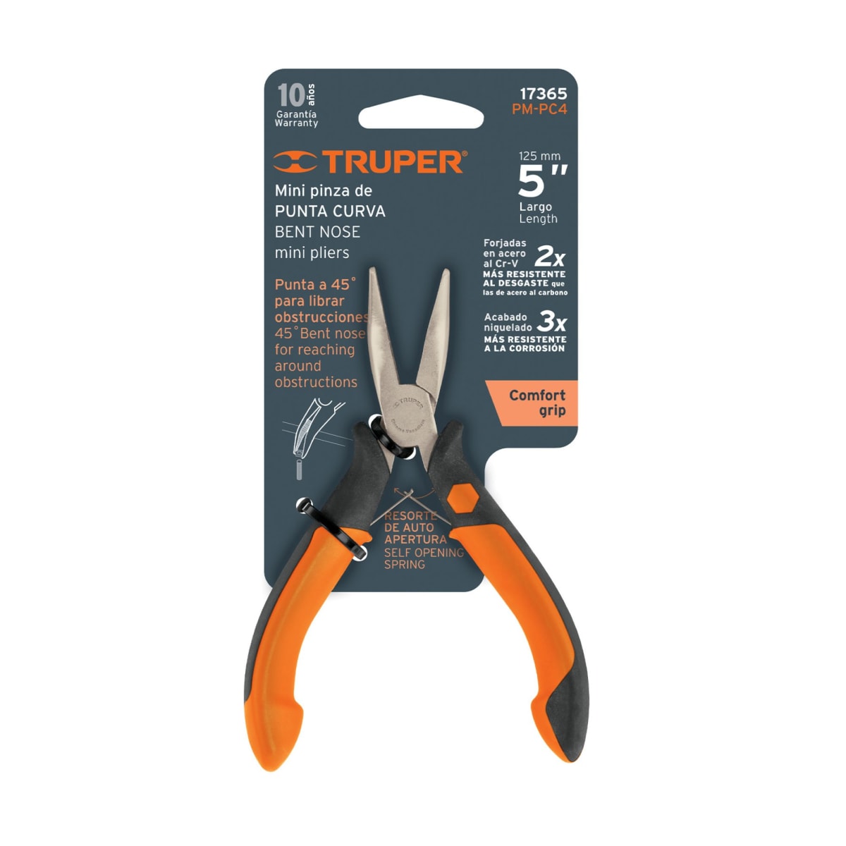 Mini alicate de punta curva 5 TRUPER5