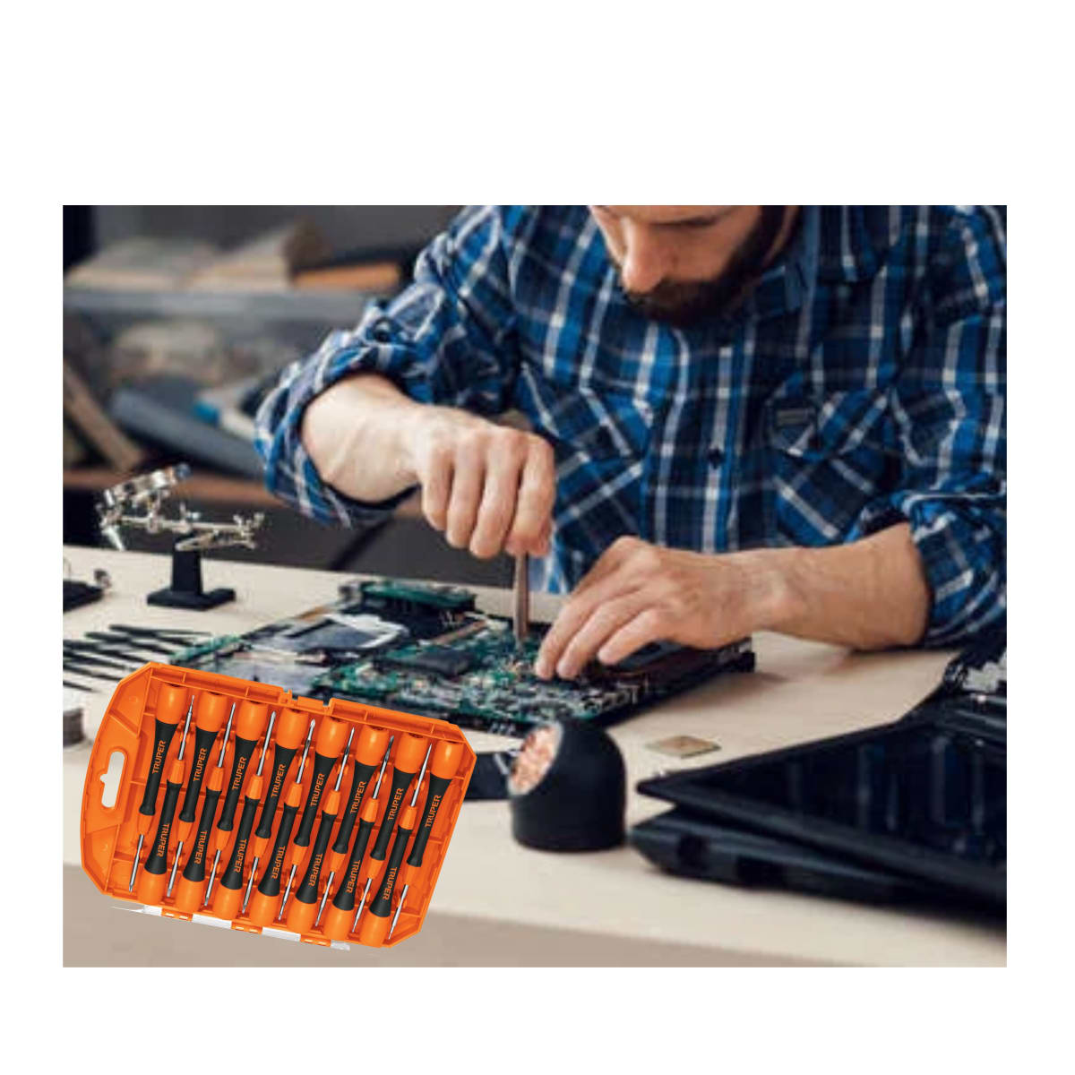 Juego de desarmadores precisión, desarmadores joyero 15 piezas - Truper5