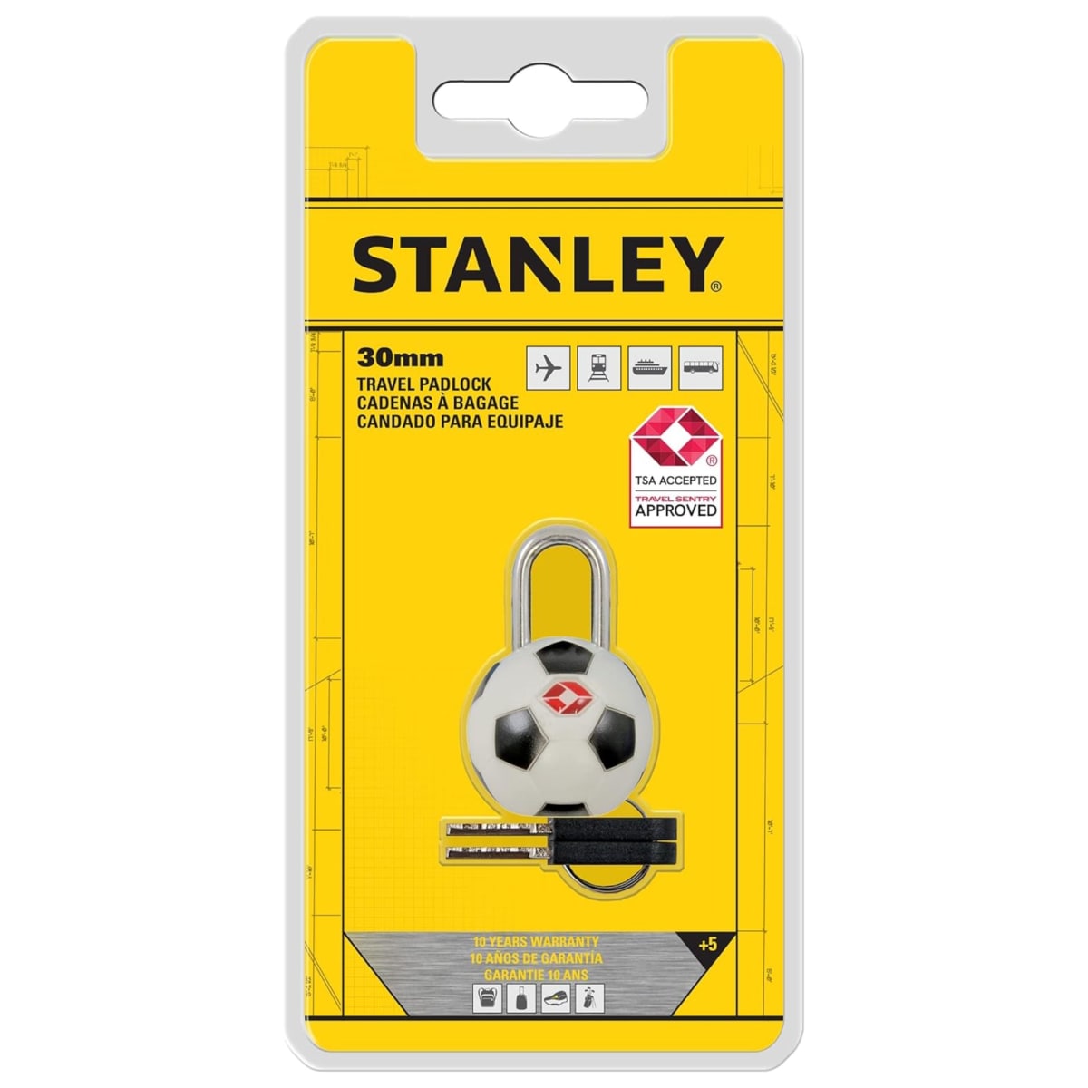 CANDADO PELOTA PARA MALETA - TRAVELMAX  STANLEY5