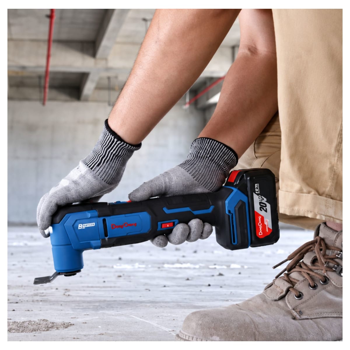 Multiherramienta Oscilante 20V 400W Brushless 4Ah Dongcheng DCMD20EM5