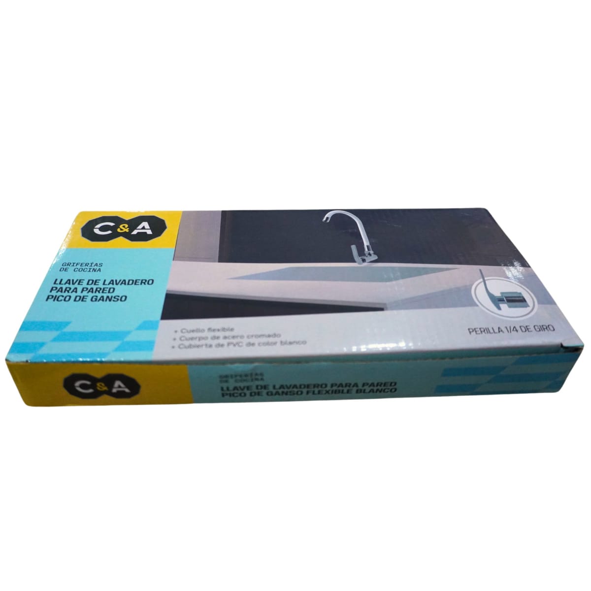 Llave de Lavadero Flexible blanco5