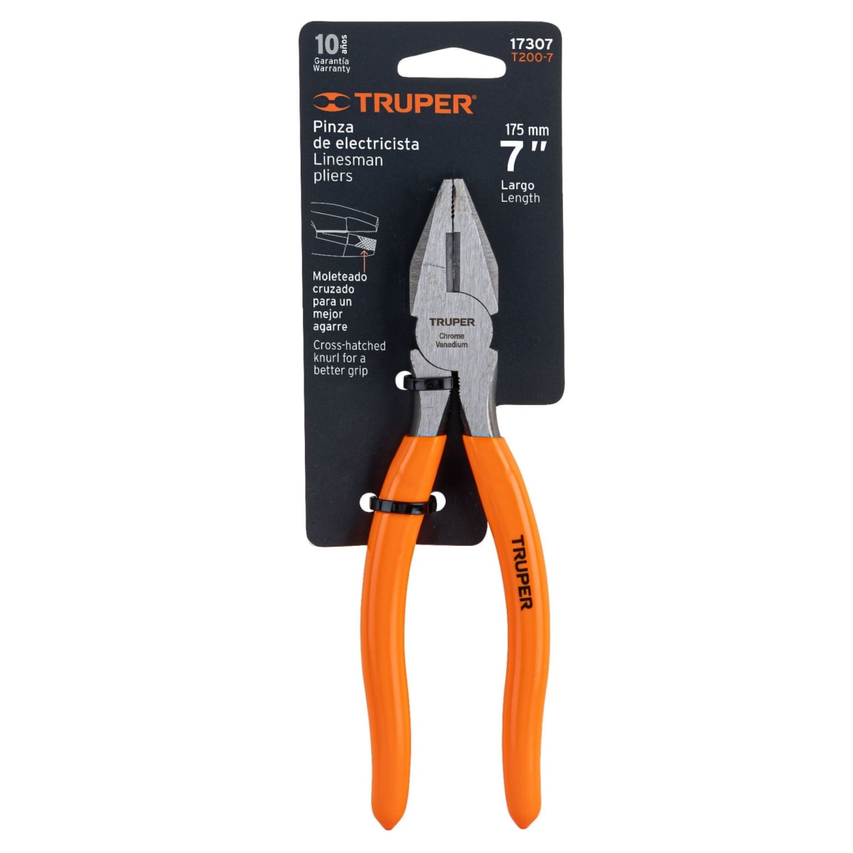 Alicate Pinza para electricista 7 mango de PVC Truper4