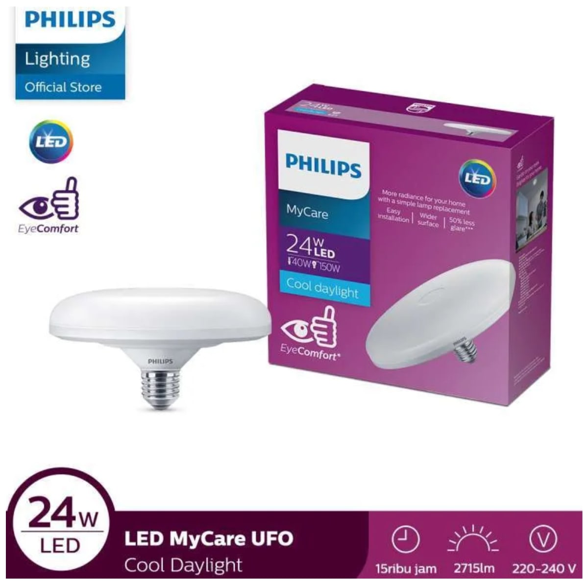 Lampara led 24W MAYOR CONFORT 2250 lumen PHILIPS3