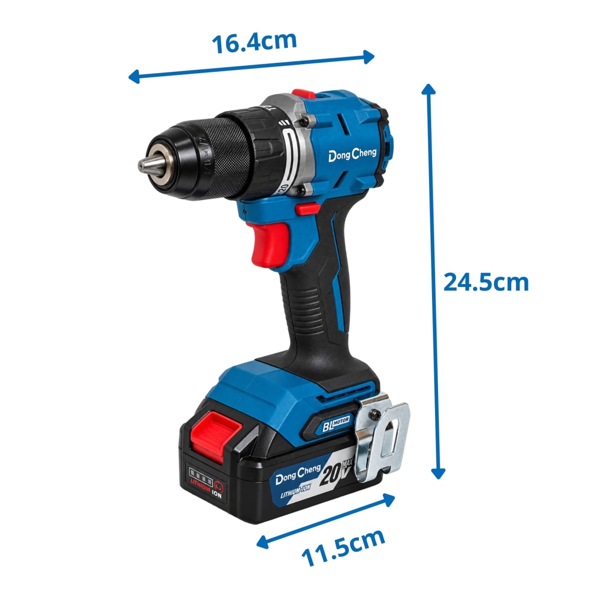 Combo Dongcheng DCKIT43BK Taladro Percutor 60Nm + Atornillador Impacto 208Nm + Llave de Impacto6