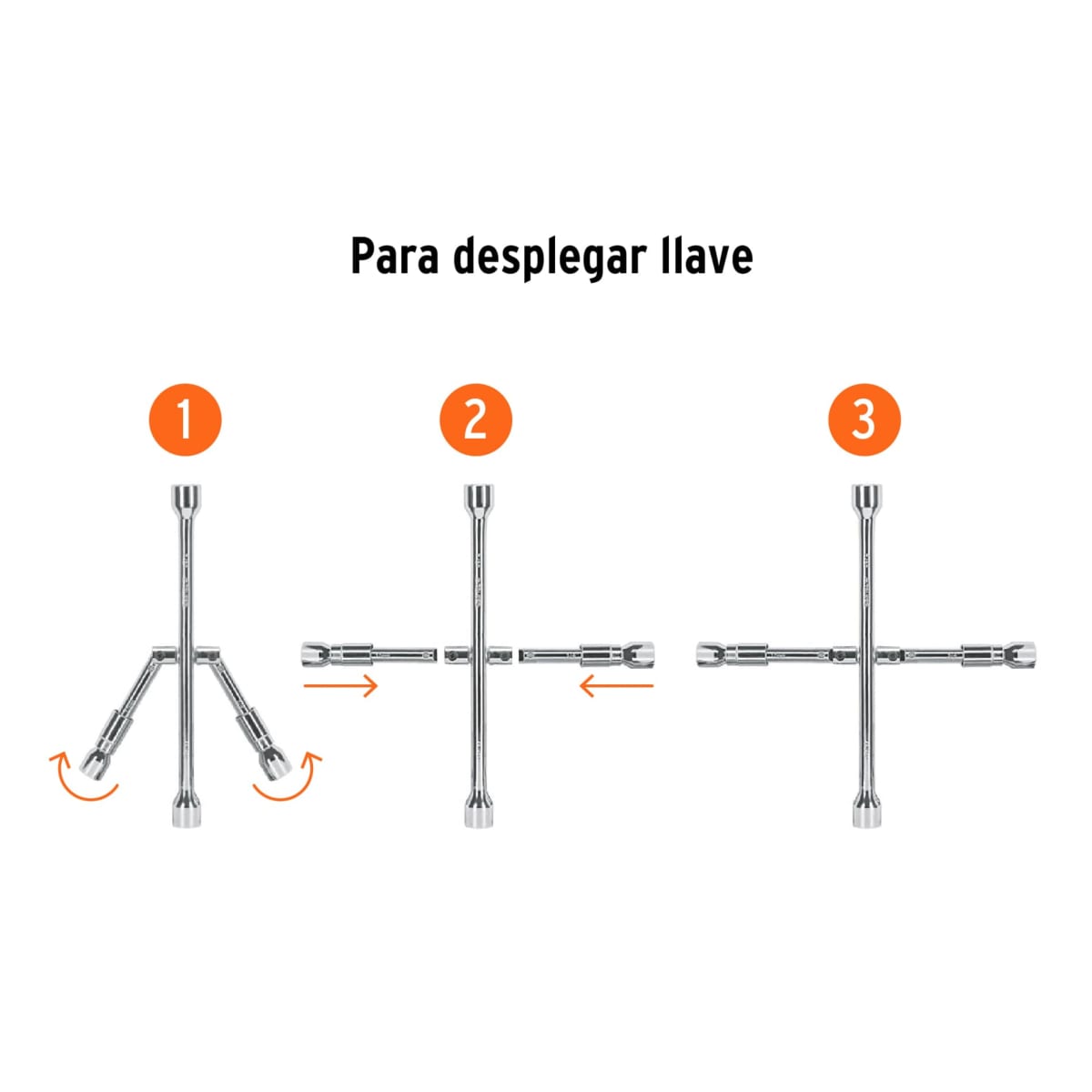 Llave de ruedas Plegable 14