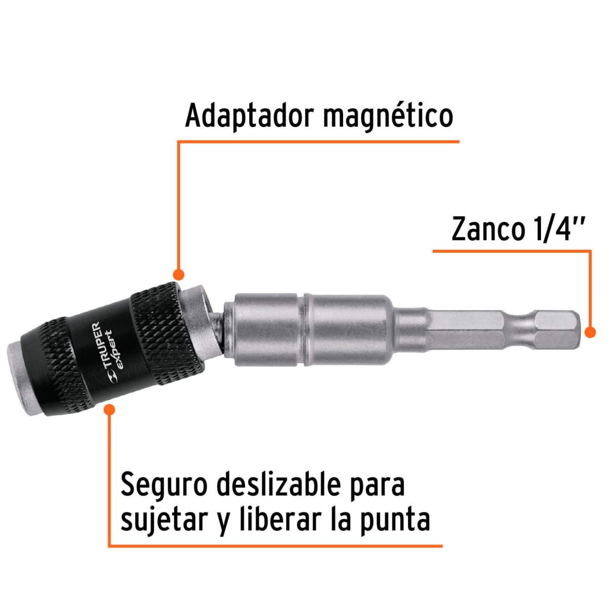 Combo taladro inalámbrico, puntillas 19 piezas, extensión articulada6