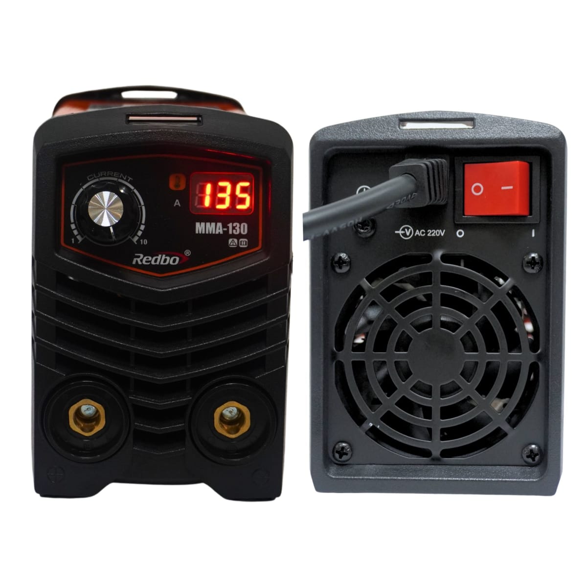 Soldadora portátil Maquina de soldar 130A 220V + careta Redbo6
