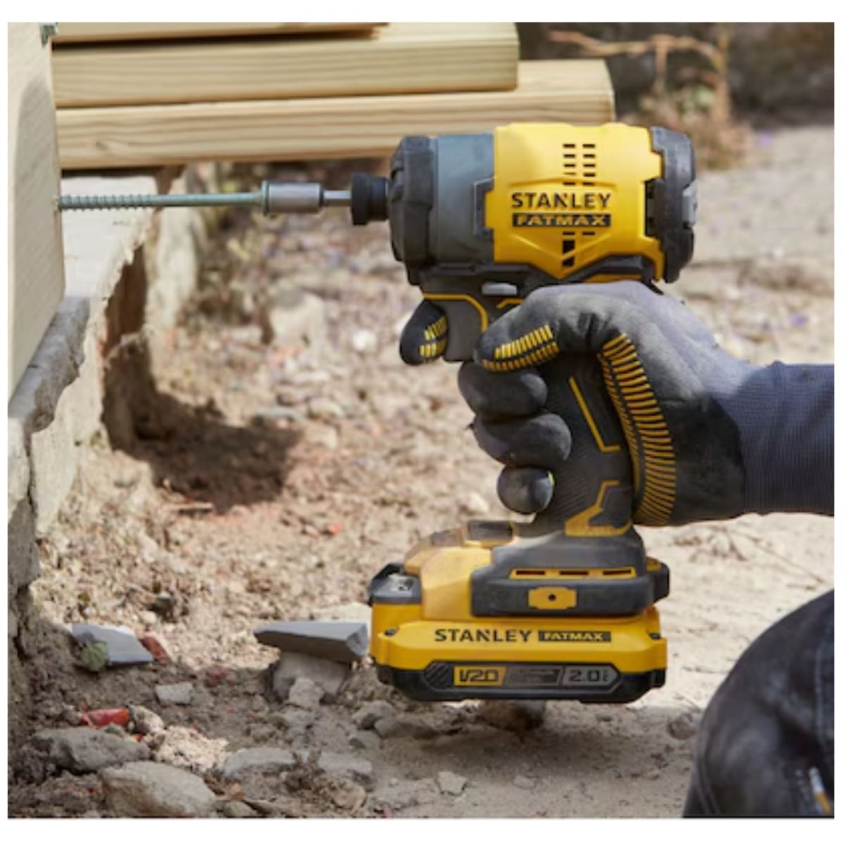 Atornillador de Impacto 20V BRUSLESS 2 baterias stanley6