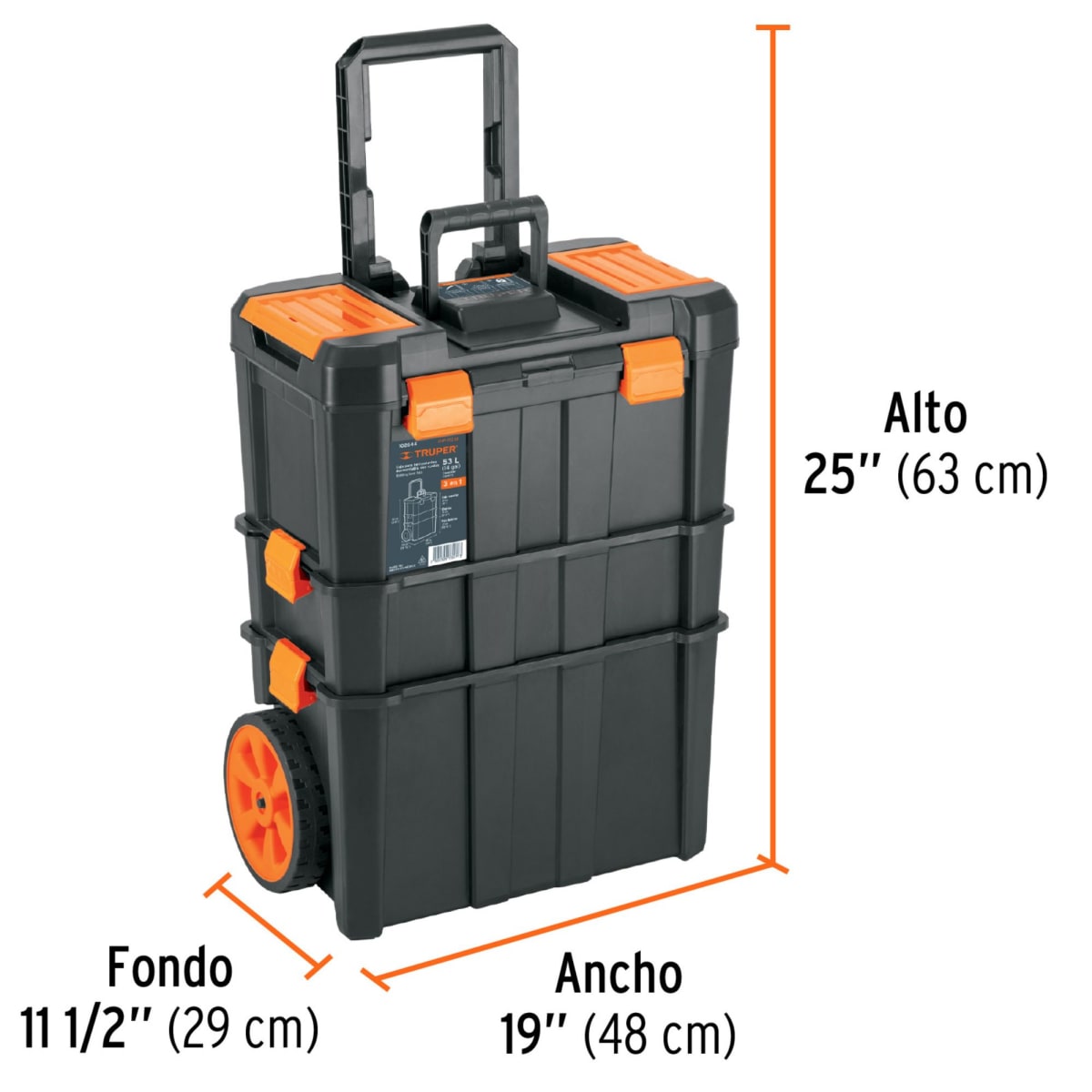 Caja de herramientas con ruedas, carro6