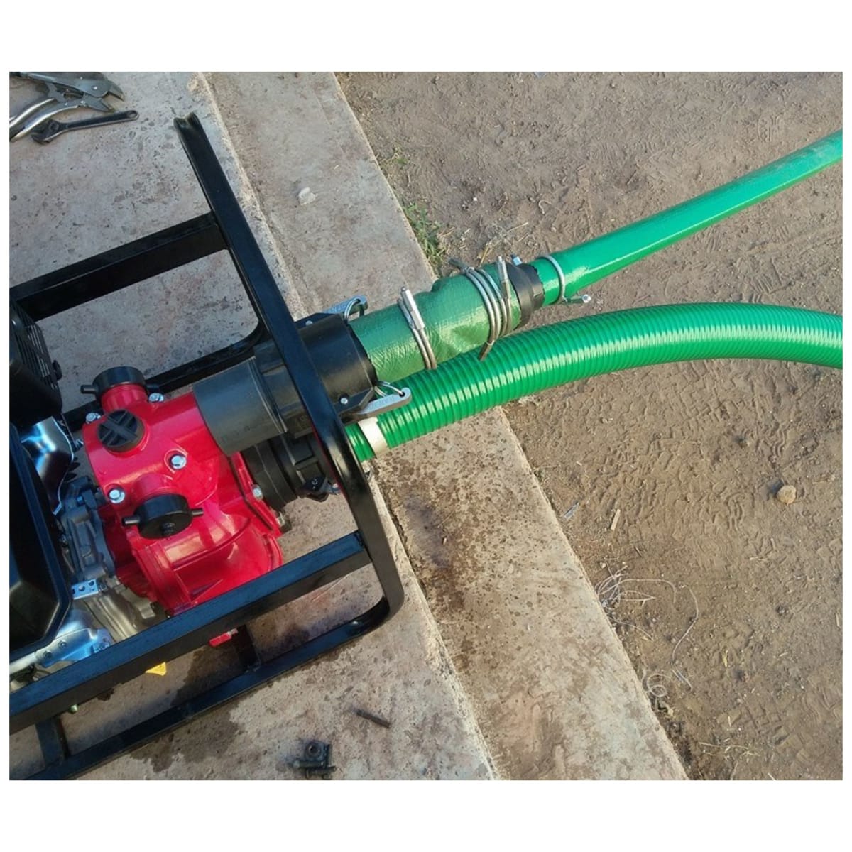 Manguera para motobomba 3plg manguera de succion 30m y descarga 100m6