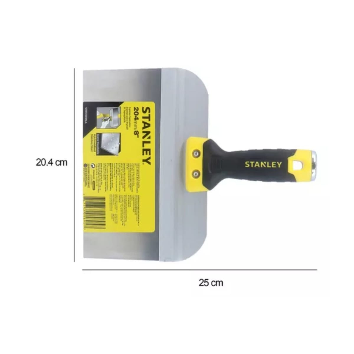 Espátula masillador para drywall y otros 8 pulgadas INOXIDABLE STANLEY6