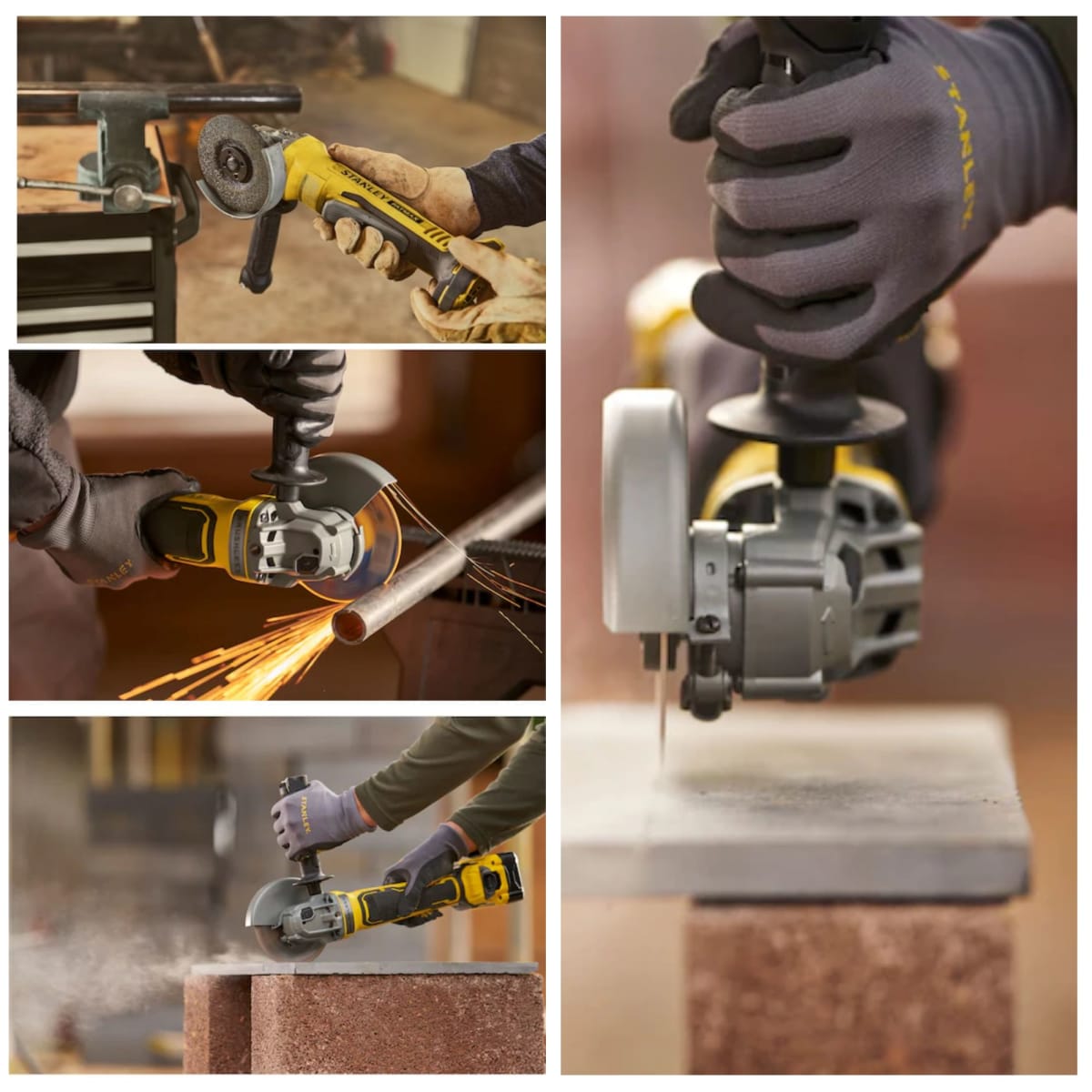 Amoladora Inalámbrica Brushless Esmeriladora Angular  20V STANLEY6