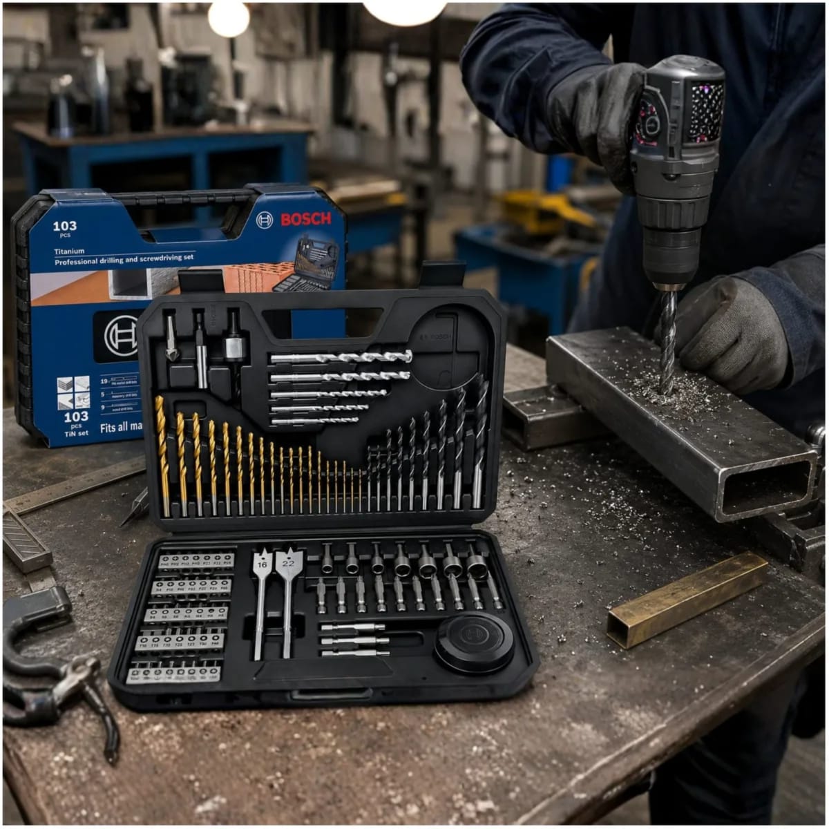PUNTAS Y BROCAS PARA TALADRO, Set X-line 103 piezas6