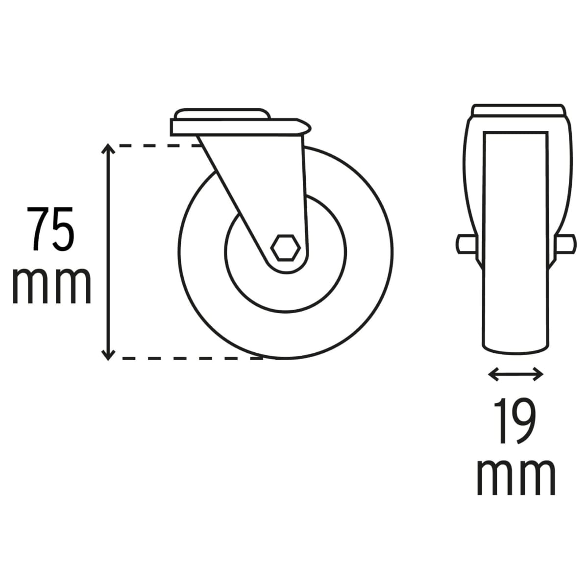 Cama de plástico 40 para mecánico Truper4