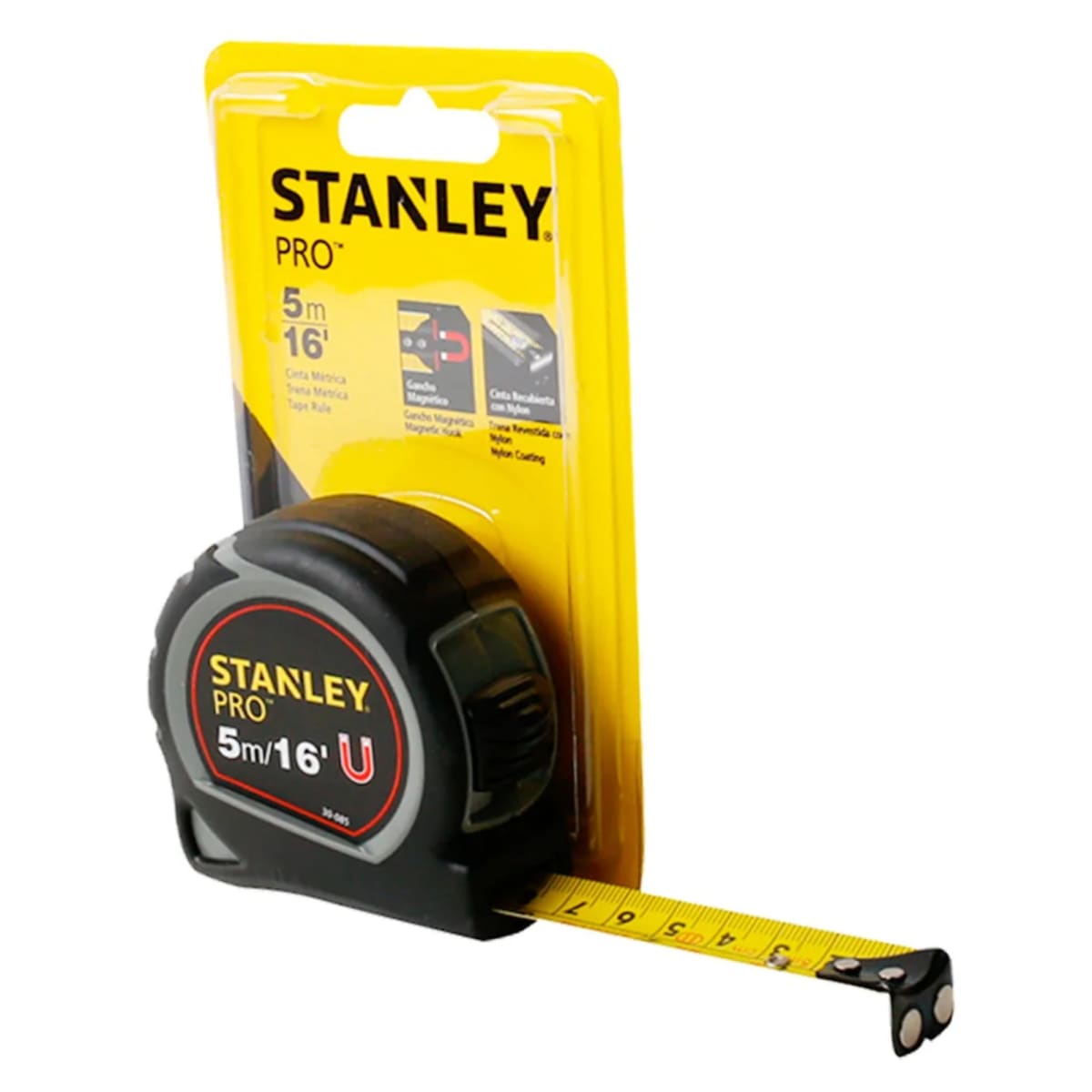wincha 5m flexómetro gancho magnetico cinta métrica 19 mm PRO STANLEY6