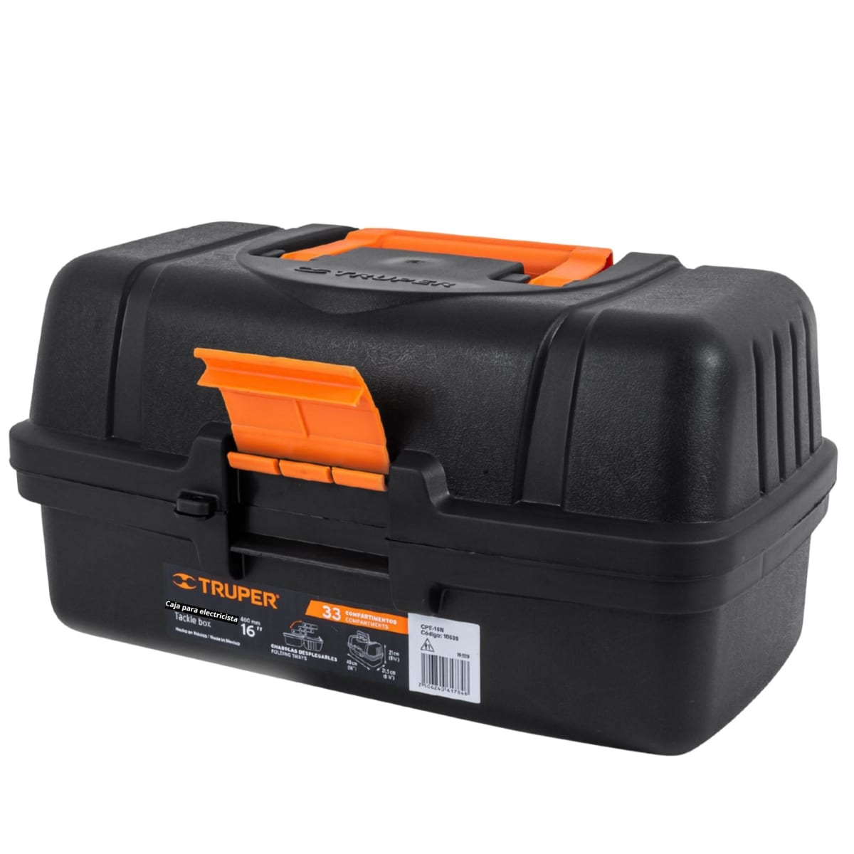 Caja de herramientas electricistas 3 bandejas deslizables3