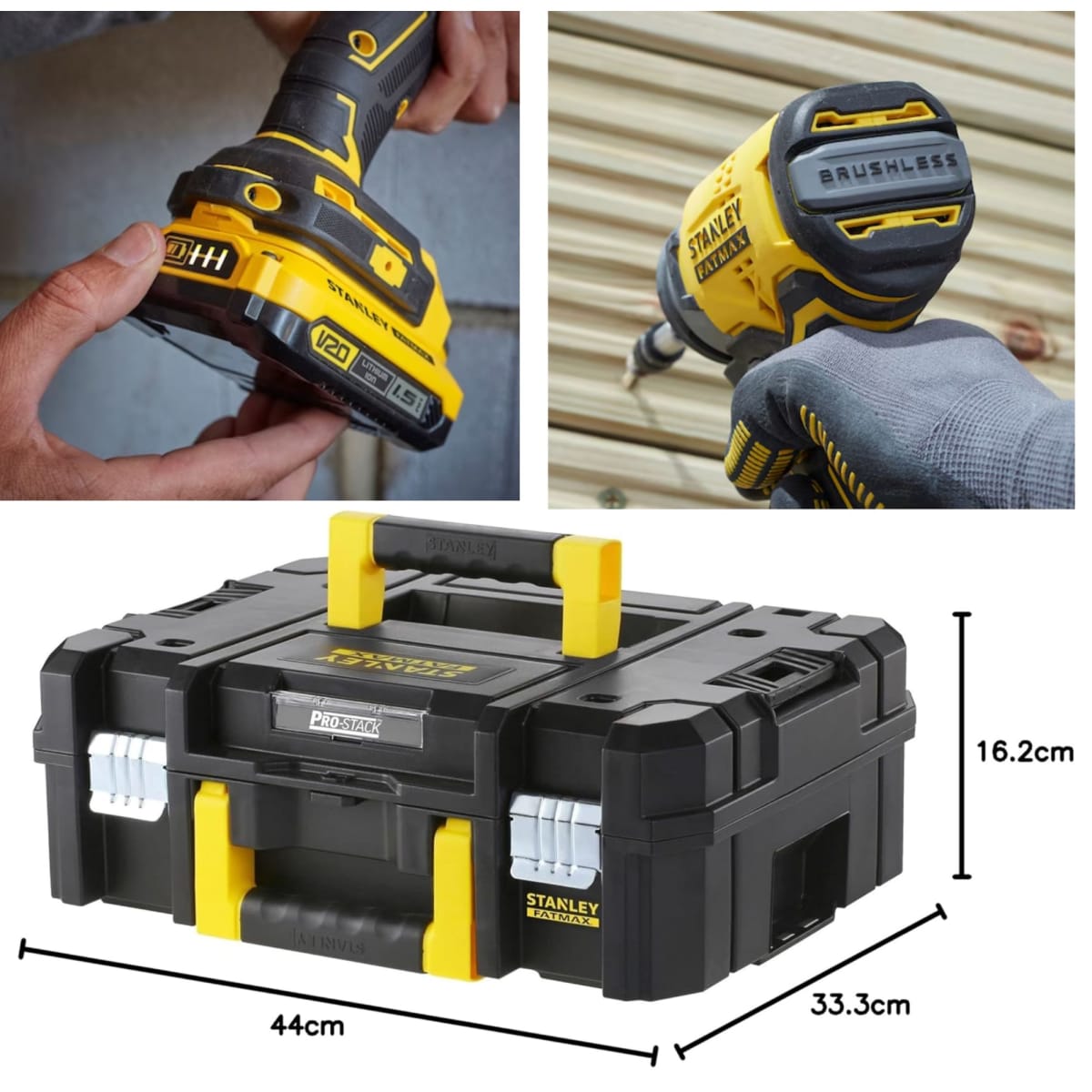 Combo taladro percutor atornillaor de impacto amoladora 20V BRUSHLESS7