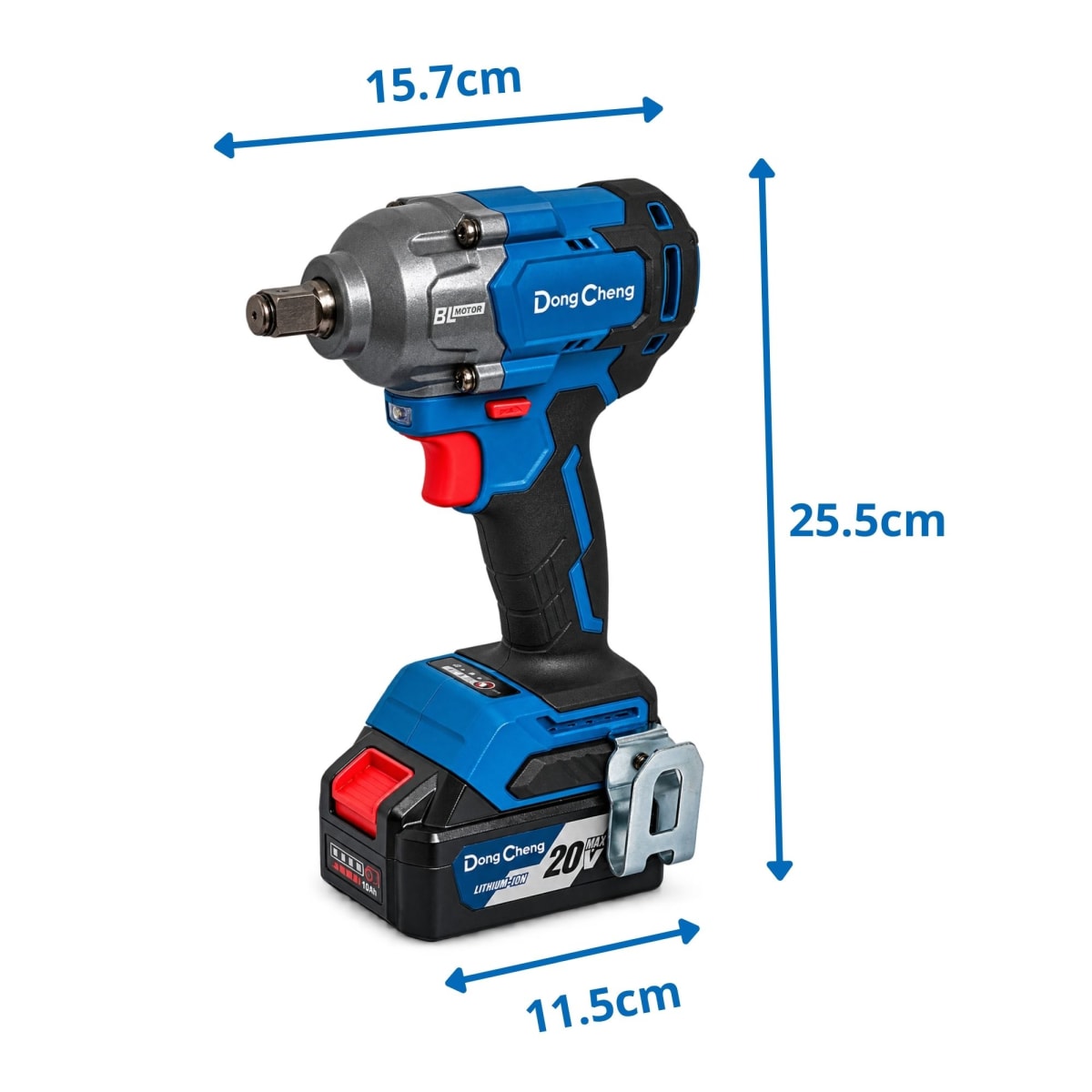 Combo Dongcheng DCKIT43BK Taladro Percutor 60Nm + Atornillador Impacto 208Nm + Llave de Impacto7
