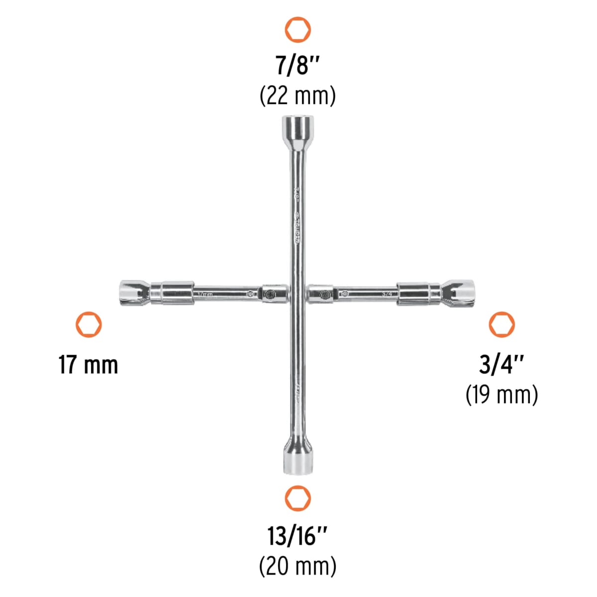 Llave de ruedas Plegable 14