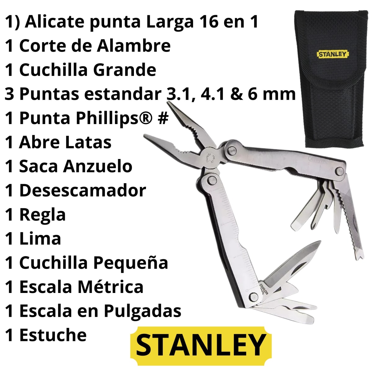 ALICATE MULTIHERAMIENTA 16 PIEZAS STANLEY7