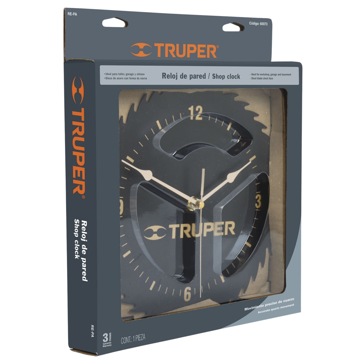 Reloj de pared analógico TRUPER5