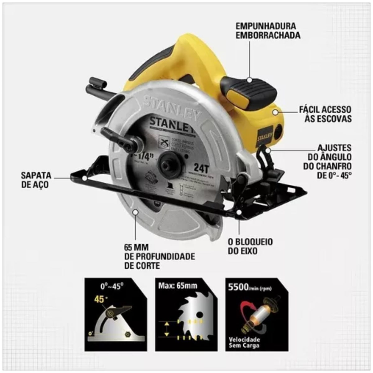 Sierra Circular Eléctrica 7-1/4