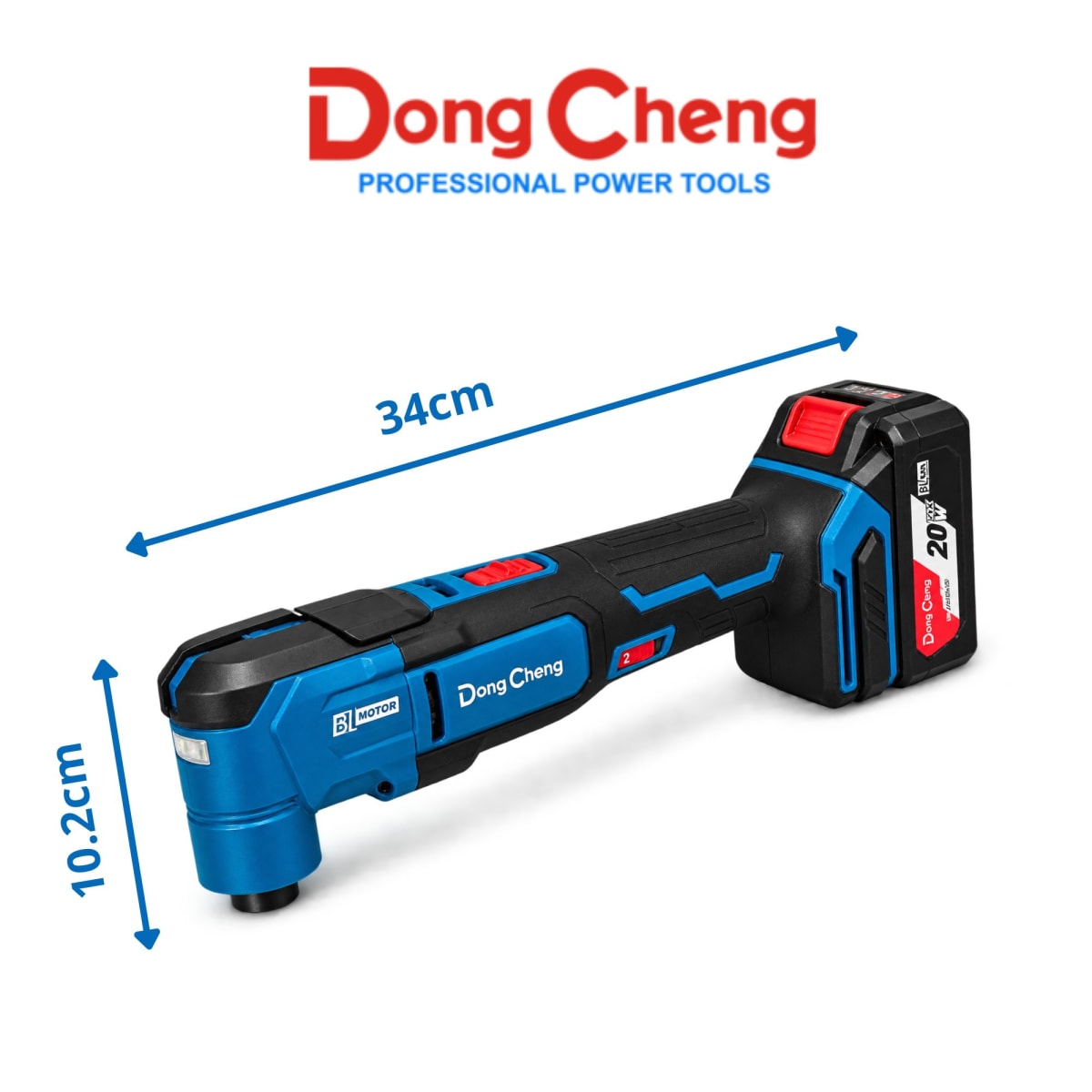 Multiherramienta Oscilante 20V 400W Brushless 4Ah Dongcheng DCMD20EM7
