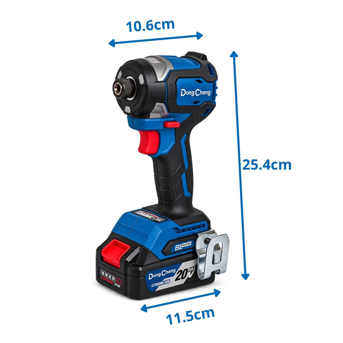 Combo Dongcheng DCKIT43BK Taladro Percutor 60Nm + Atornillador Impacto 208Nm + Llave de Impacto8