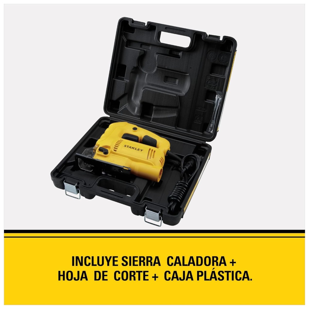 Sierra Caladora Eléctrica 600W SJ60K + Maletín Stanley8