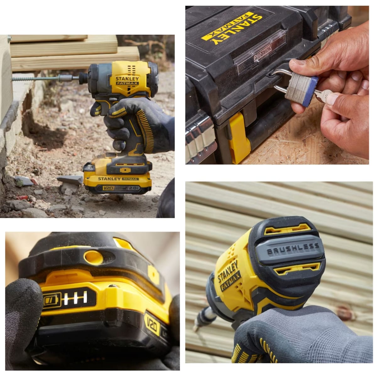 Rotomartillo SDS Plus Atornillador de Impacto 20V BRUSHLESS COMBO8