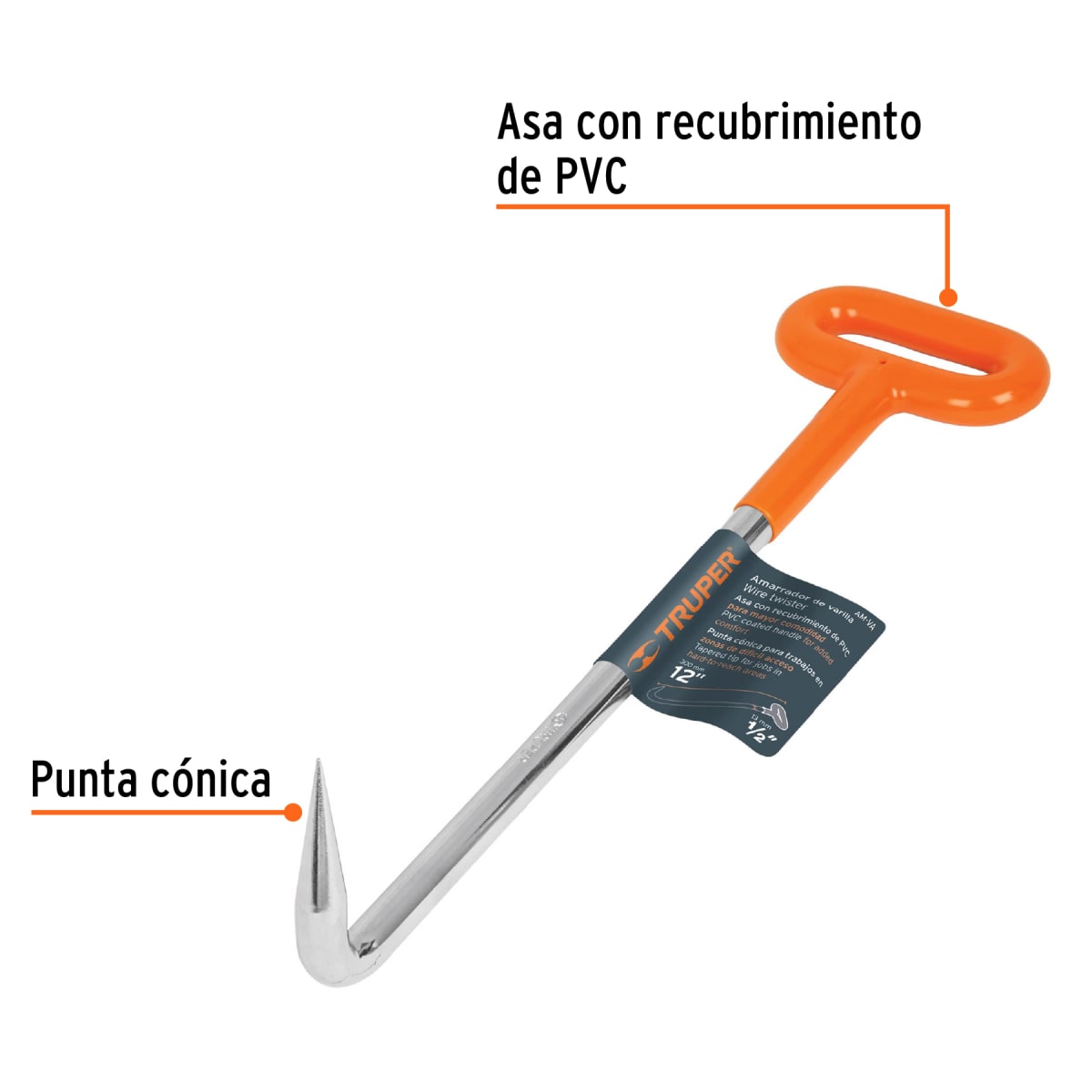 Tortol amarrador de varilla 12pulg - TRUPER3
